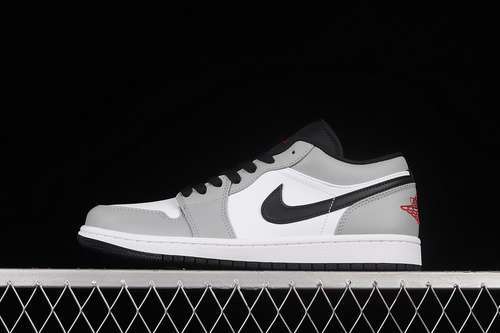 【300】[553558-030]-[AIR JORDAN 1 LOW LIGHT SMOKE GREY/GYM RED/WHITE]-[WOMAN:35.5-39]-[MAN:40-45]
