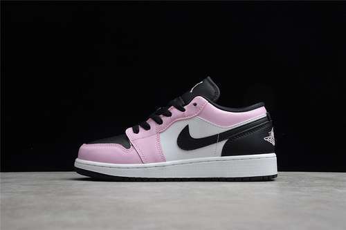 【300】[554723-601]-[CJ AIR JORDAN 1 LOW GS LIGHT ARCTIC PINK/WHITE/BLACK]-[WOMAN:36-40]