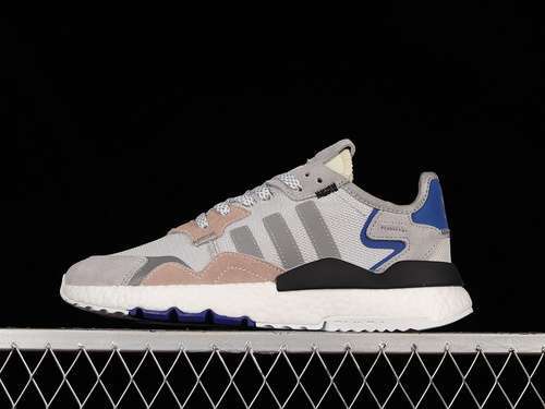 【280】[F34124]-[NITE JOGGER BOOST SHOES RAW WHITE/GREY ONE/ACTIVE BLUE]-[MAN:39-45]