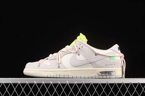 【430】[DJ0950-100]-[OW X SB DUNK LOW LOT 12 OF 50 SAIL/NEUTRAL GREY/CRIMSON TINT]-[UNISEX:36-45]