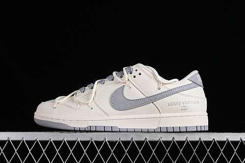 【380】[JJ5688-101]-[DUNK LOW SB L*V OFF WHITE/SILVER]-[WOMAN:36-39]-[MAN:40-45]