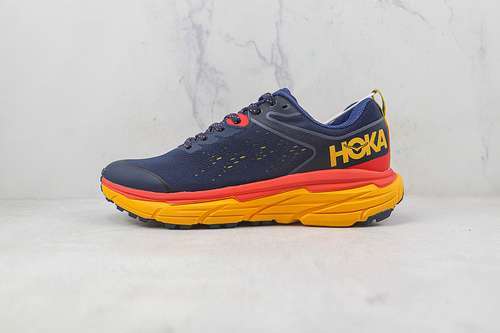 【340】[HOKA ONE ONE SHOES NAVY BLUE/ORANGE/RED]-[WOMAN:36-39]-[MAN:40-47.5]
