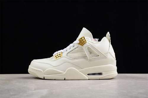 【340】[AQ9129-003]-[AIR JORDAN 4 WMNS SAIL WHITE/GOLD/GREY]-[WOMAN:36-39]-[MAN:40-47.5]