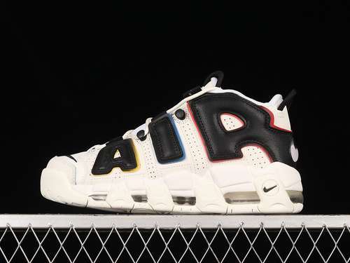 【340】[DM1297-100]-[AIR MORE UPTEMPO 96 PRIMARY COLORS BLACK/SAIL/BLACK/TEAM ORANGE]-[UNISEX:36-45]