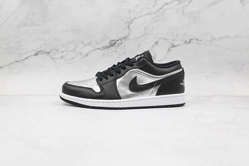 【340】[DA5551 001]-[AIR JORDAN 1 LOW SE SILVER TOE BLACK/METALLIC SILVER/WHITE]-[UNISEX:35.5-44.5]