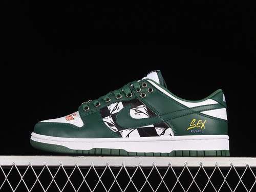 【330】[DD1391-101]-[SB DUNK LOW WHITE/TEAM GREEN/WHITE/TOTAL ORANGE]-[WOMAN:36-39]-[MAN:40-46]