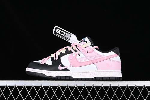 【290】[FD4623-155]-[DUNK LOW MULTI COLOR WHITE/BLACK/PINK]-[WOMAN:36-40]