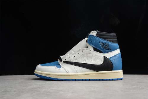 【380】[DH3227-105]-[FRAGMENT DESIGN X TRAVIS SCOTT X AIR JORDAN 1 RETRO HIGH SAIL/BLACK]
