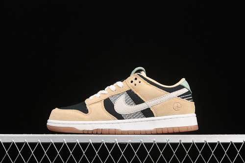 【460】[DJ4671-294]-[SB DUNK LOW ROOTED IN PEACE PALE VANILLA/SAIL-BLACK-SILVER PINE]-[UNISEX:36-47.5]