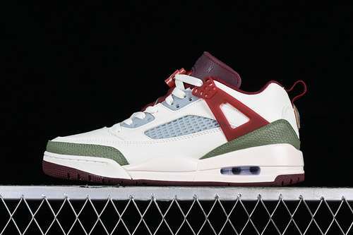 【360】[FJ6372-100]-[JORDAN SPIZIKE LOW YEAR OF THE DRAGON WHITE/GREEN/RED/GREY]-[UNISEX:36-47.5]