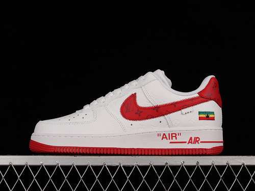 【400】[LD0212]-[L*V X AIR FORCE 1 LOW 07 WHITE/RED/WHITE]-[WOMAN:36-39]-[MAN:40-45]