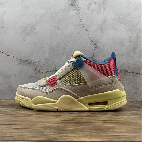 【430】[DC9533-800]-[UNION LA X AIR JORDAN 4 RETRO GUAVA ICE/LIGHT BONE/BRIGADE BLUE/LIGHT FUSION RED]