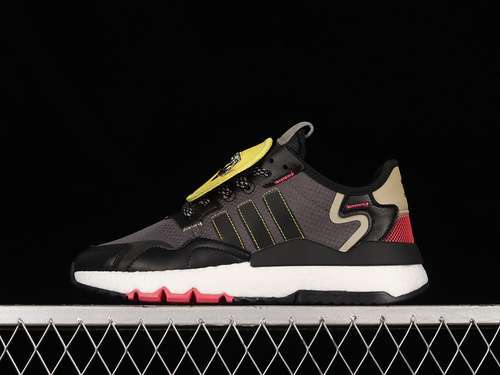 【280】[HP2332]-[NITE JOGGER BOOST SHOES CORE BLACK/YELLOW/CLOUD WHITE]-[WOMAN:36-39]-[MAN:40-45]