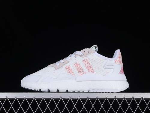 【280】[CG6206]-[NITE JOGGER BOOST SHOES CLOUD WHITE/LIGHT GREY/RED]-[WOMAN:36-39]-[MAN:40-45]