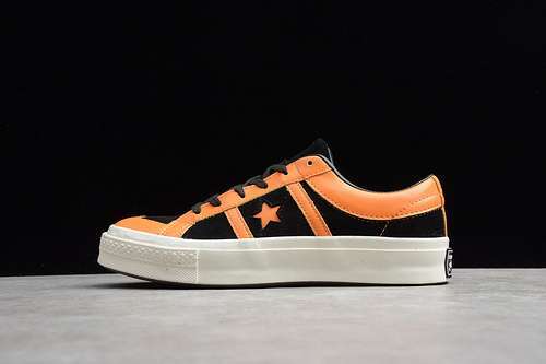 【280】[167137C]-[ONE STAR ACADEMY LOW COLLEGIATE SUEDE BLACK/RUSSET ORANGE/EGRET]