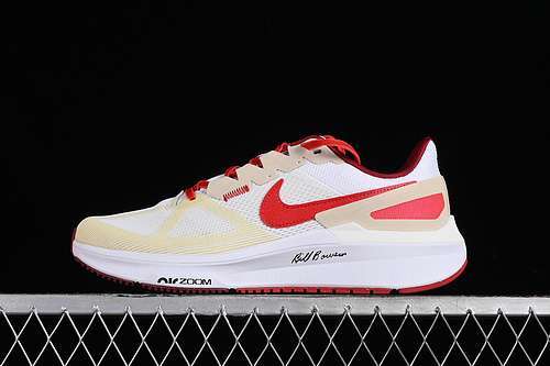 【280】[FJ0332-100]-[AIR ZOOM STRUCTURE 25 2024 BILL BOWERMAN WHITE/COCONUT MILK/SIREN RED/UNIVERSITY]