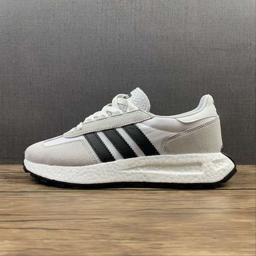 【260】[Q47100]-[RETROPY E5 SHOES CLOUD WHITE/LIGHT GREY/CORE BLACK]-[WOMAN:36-39]-[MAN:40-45]