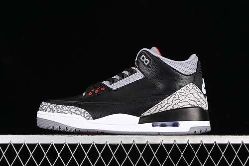 【420】[DN3707-010]-[AIR JORDAN 3 BLACK CEMENT BLACK/FIRE RED/CEMENT GREY/SAIL]-[UNISEX:36-47.5]