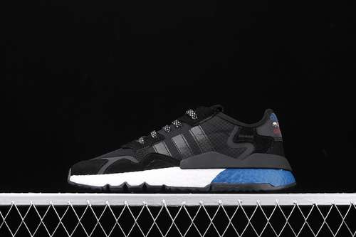 【280】[FW5331]-[NITE JOGGER 2019 SHOES CORE BLACK/CORE BLACK/LUSH BLUE]-[WOMAN:36-39]-[MAN:40-45]