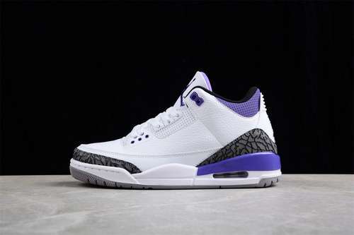 【360】[CT8532-105]-[AIR JORDAN 3 RETRO WHITE/BLACK/DARK IRIS/CEMENT GREY]-[WOMAN:36-39]-[MAN:40-47.5]