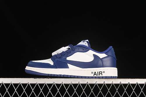 【300】[DM7890-101]-[TRAVIS SCOTT AIR JORDAN 1 LOW OG WHITE/BLUE]-[WOMAN:36-39]-[MAN:40-46]