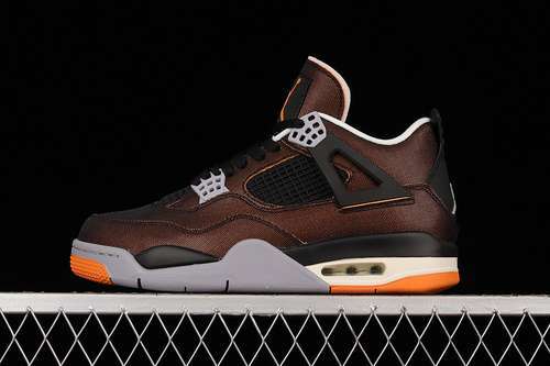 【480】[CW7183-100]-[AIR JORDAN 4 RETRO SAIL/BLACK/STARFISH/LIGHT SMOKE GREY]-[MAN:40-46]
