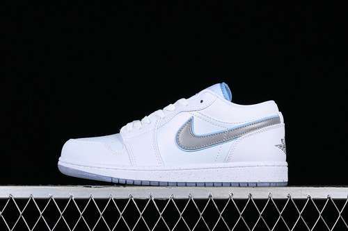 【270】[FB1874-101]-[AIR JORDAN 1 LOW SE DARE TO FLY WHITE/METALLIC SILVER/WHITE/UNIVERSITY BLUE]