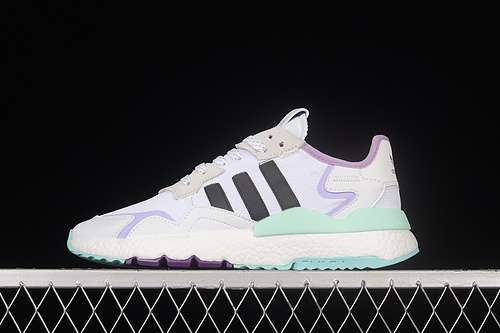 【280】[FW6702]-[NITE JOGGER BOOST WHITE/LIGHT PURPLE/MINT GREEN/BLACK]-[WOMAN:36-39]-[MAN:40-45]