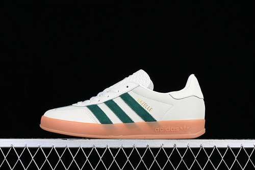 【230】[ID2567]-[ADIDAS ORIGINALS GAZELLE INDOOR WHITE/GREEN/BROWN]-[MAN:39-45]
