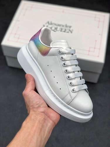 【380】[ALE*XANDER MCQUEEN WHITE/WHITE/MULTI-COLOR]-[WOMAN:35-40]