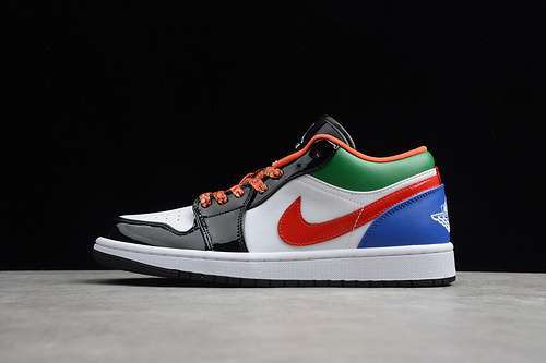 【300】[CZ4776-101]-[AIR JORDAN 1 LOW WHITE/MULTI-COLOR]-[WOMAN:36-39]-[MAN:40-47]