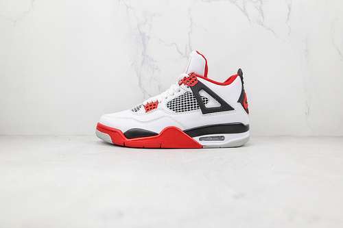 【340】[DC7770 160]-[AIR JORDAN 4 RETRO OG &#x27;FIRE RED 2020 WHITE/BLACK/TECH GREY]-[UNSIEX:36-4