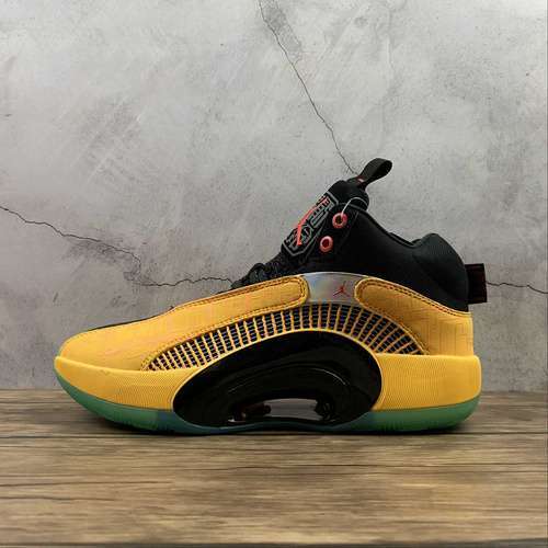 【340】[DD3044-700]-[AIR JORDAN 35 DYNASTIES UNIVERSITY GOLD/BLACK/CHILE RED]-[MAN:39-46]