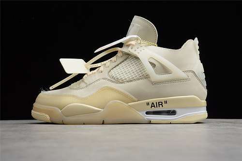 【470】[CV9388-100]-[OW X AIR JORDAN 4 SP SAIL/MUSLIN/WHITE/BLACK]-[WOMAN:36-39]-[MAN:40-47]