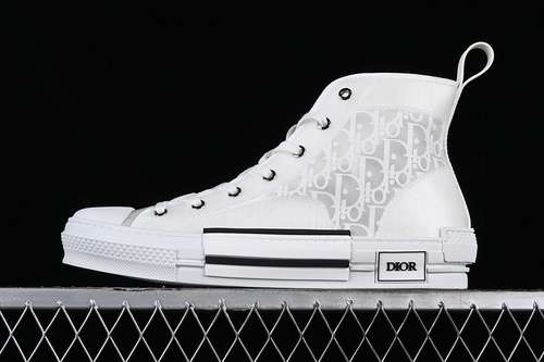 【560】[DI*OR B23 OBLIQUE TOP SNEAKERS WHITE/BLACK]-[MAN:39-46]