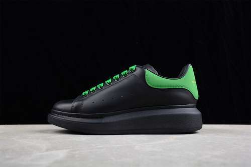 【520】[ALE*XANDER MC*QUEEN SHOES BLACK/BLACK/GREEN]-[MAN:39-45]