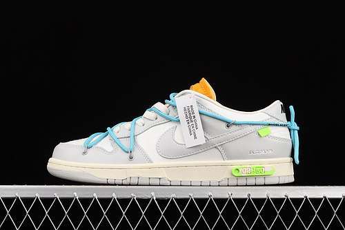 【330】[DM1602-115]-[OW X SB DUNK LOW LIGHT GREY/BLUE/WHITE]-[WOMAN:36-39]-[MAN:40-45]