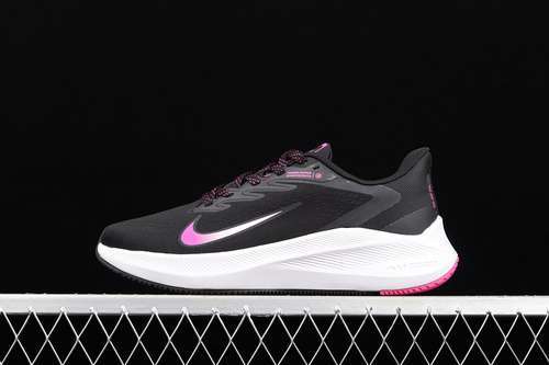 【280】[CJ0302-001]-[AIR ZOOM WINFLO 7 DARK SMOKE GREY/FIRE PINK/WHITE/BLACK]-[WOMAN:36-39]