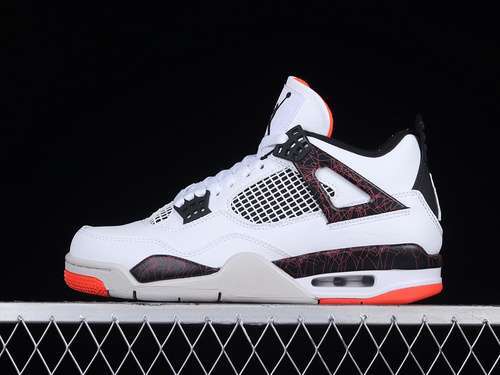 【350】[308497-116]-[AIR JORDAN 4 RETRO WHITE/BLACK-BRIGHT CRIMSON-PALE CITRON]-[MAN:40-47.5]