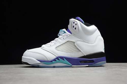 【350】[AV3919-135]-[AIR JORDAN 5 FRESH PRINCE WHITE/GRAPE ICE-BLACK-NEW EMERALD]-[UNISEX:36-46]