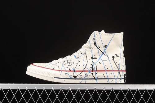 【250】[170802C]-[CHUCK TAYLOR ALL-STAR 70S HIGH PAINT SPLATTER EGRET/DIGITAL BLUE/EGRET]