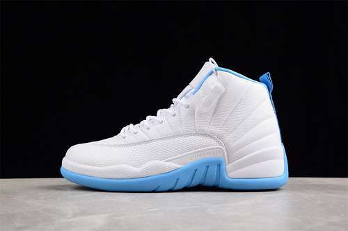 【530】[308243-142]-[AIR JORDAN 12 RED TAXI WHITE/BLUE]-[MAN:40-47.5]