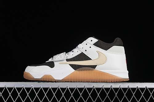 【300】[DR9317-100]-[TRAVIS SCOTT X JORDAN CUT THE CHECK WHITE/BLACK/BROWN]-[WOMAN:36-39]-[MAN:40-45]