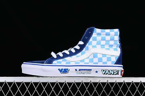 【220】[VN0A5KRIA5I]-[VANS SK8-HI 38 DX WHITE/BLUE]-[WOMAN:35-39]-[MAN:40-44]