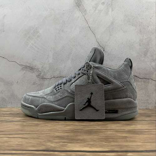 【600】[930155-003]-[AIR JORDAN 4 RETRO X KAWS COOL GREY/COOL GREY/WHITE]-[MAN:40-47.5]