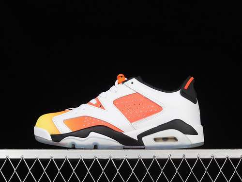 【340】[DC1048-110]-[AIR JORDAN 6 RETRO LOW SE DONGDAN WHITE/BLACK/TOUR YELLOW/TOTAL ORANGE]