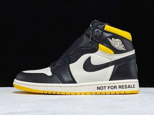 [861428-107]-[GET AIR JORDAN 1 RETRO HIGH NOT FOR RESALE BLACK/VARSITY MAIZE]-[MAN:40-46]-[OG00256]