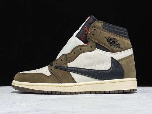 【490】[CD4487-100]-[GET AIR JORDAN 1 HIGH TRAVIS SCOTT SP DARK MOCHA/BLACK][MAN:40-47.5]