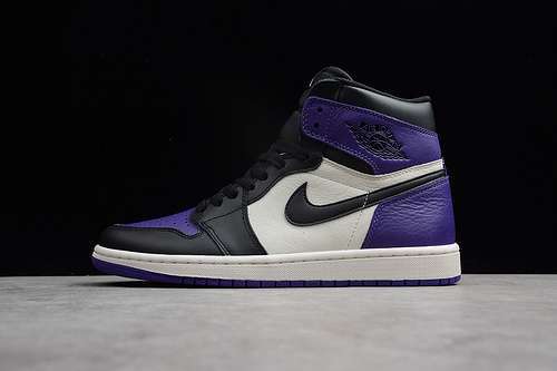 【520】[555088-501]-[ST AIR JORDAN 1 RETRO HIGH OG COURT PURPLE/BLACK-SAIL]-[MAN:40-46]