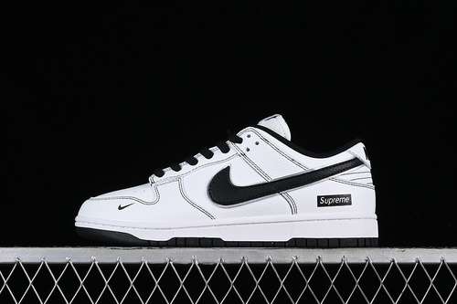【280】[DY1503-100]-[SUPREME SB DUNK LOW WHITE/BLACK]-[WOMAN:35.5-39]-[MAN:40-47.5]